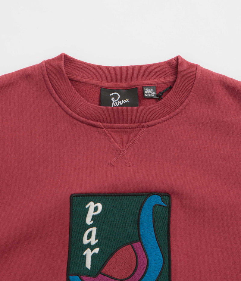 by Parra The Great Goose Crewneck Sweatshirt in Beet Red