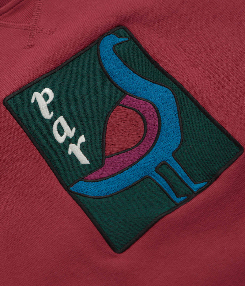 by Parra The Great Goose Crewneck Sweatshirt in Beet Red