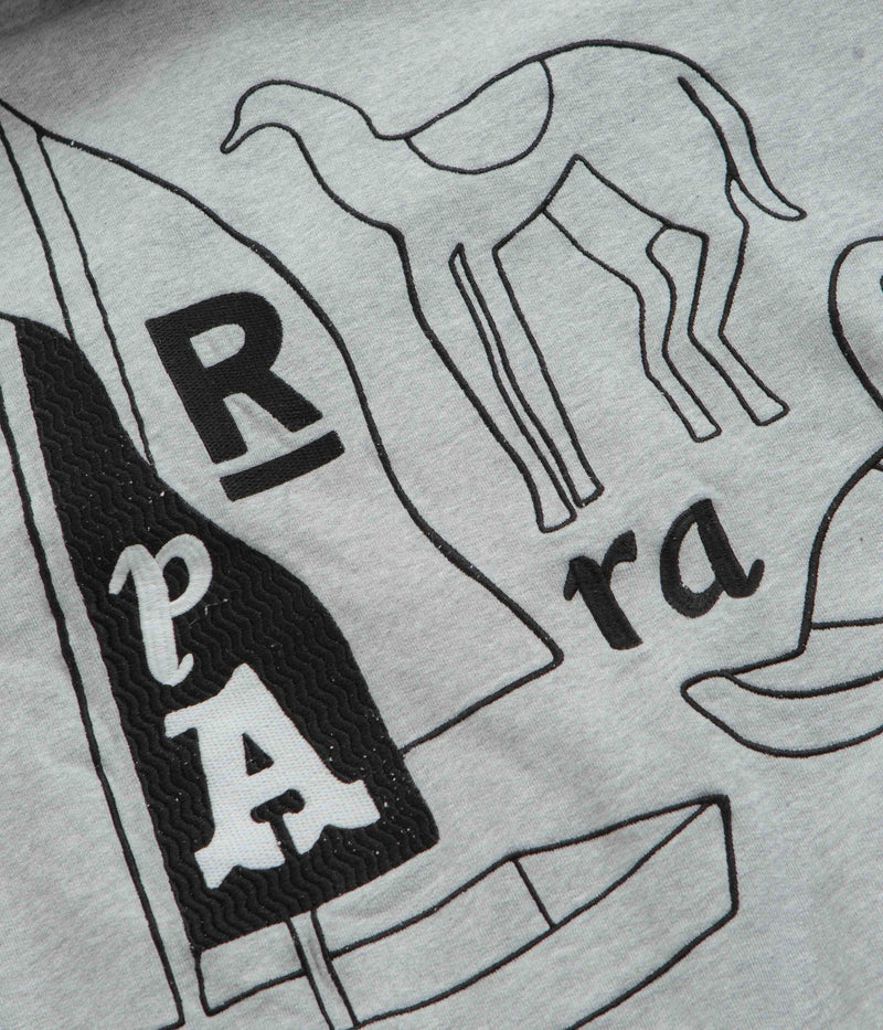 by Parra The Riddle Hoodie in Heather Grey