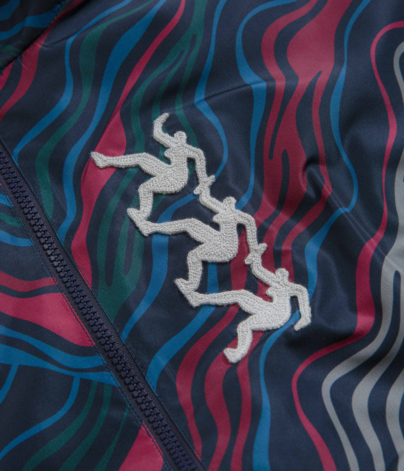 by Parra Track Flow Track Jacket in Navy Blue