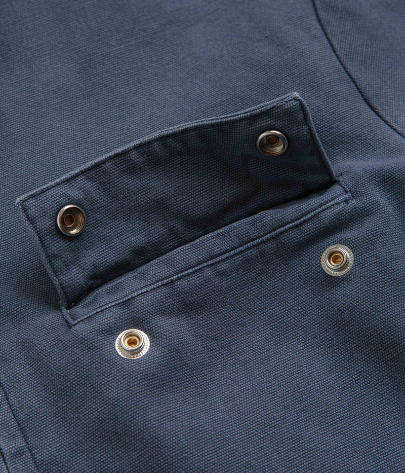 by Parra Twilled Bird Wheel Jacket in Washed Blue