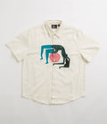 by Parra Yoga Balled Short Sleeve Shirt in Off White