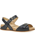 Quarter Turn Women's Candace Footwear in Black Burnished Nappa. Sku: 7801100300