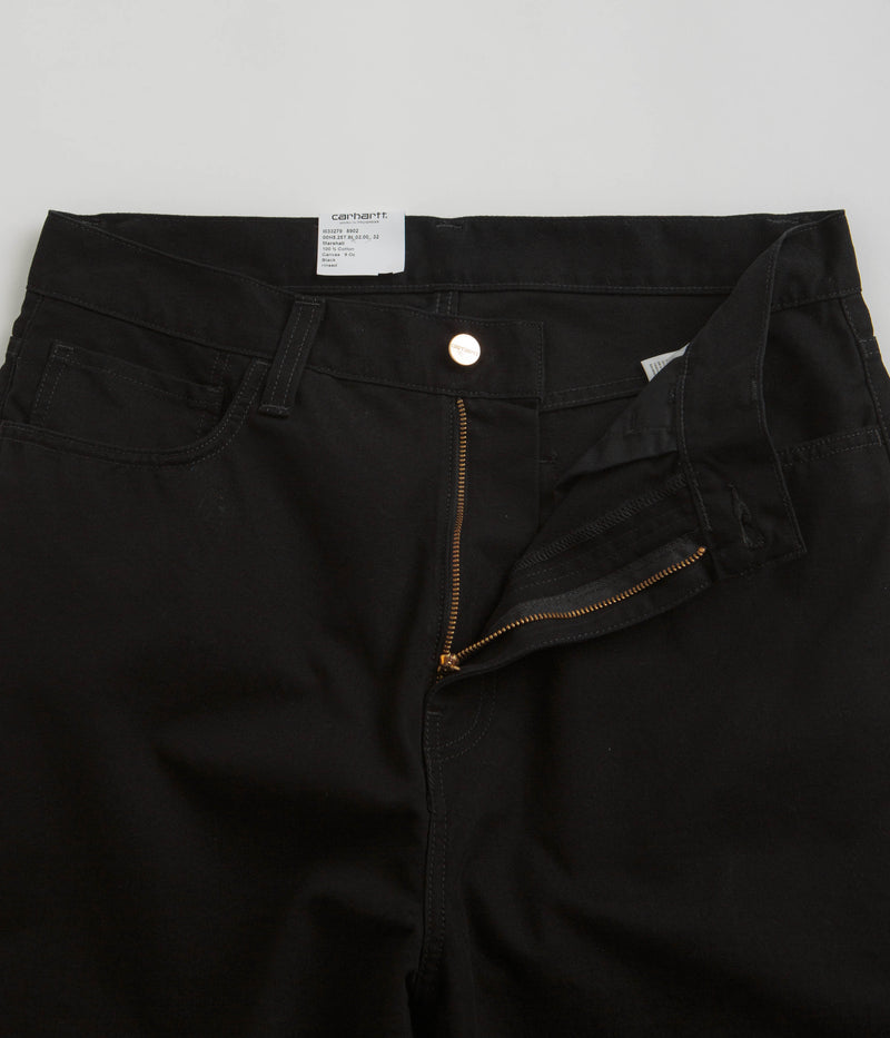 Carhartt Canvas Landon Pants in Black Rinsed