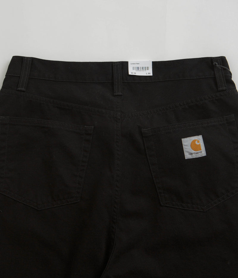 Carhartt Canvas Landon Pants in Black Rinsed