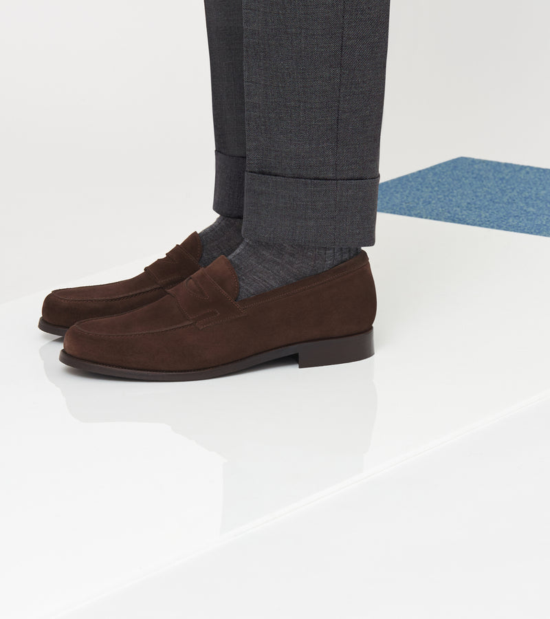 Dark Brown Suede