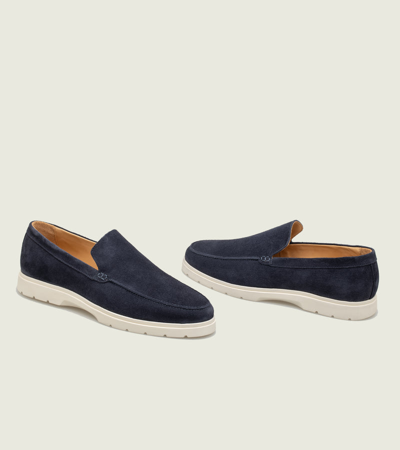 Navy Suede