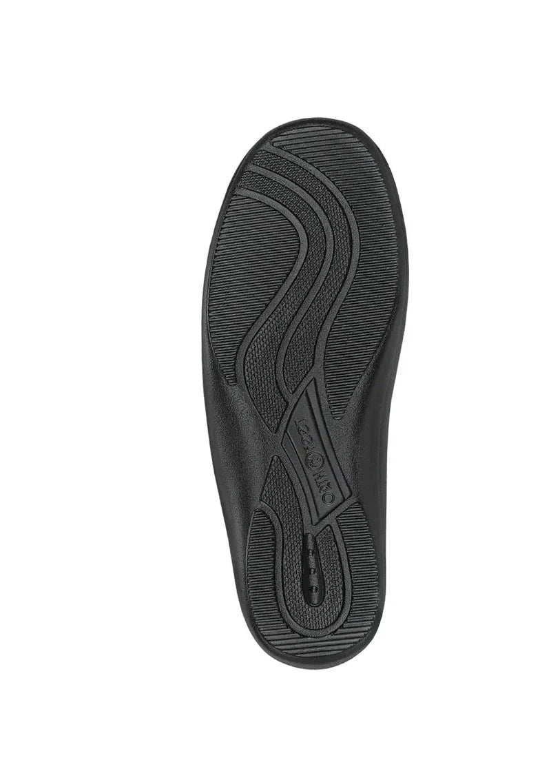 Women's Orthofeet Charlotte in Black. Sku: S733-D