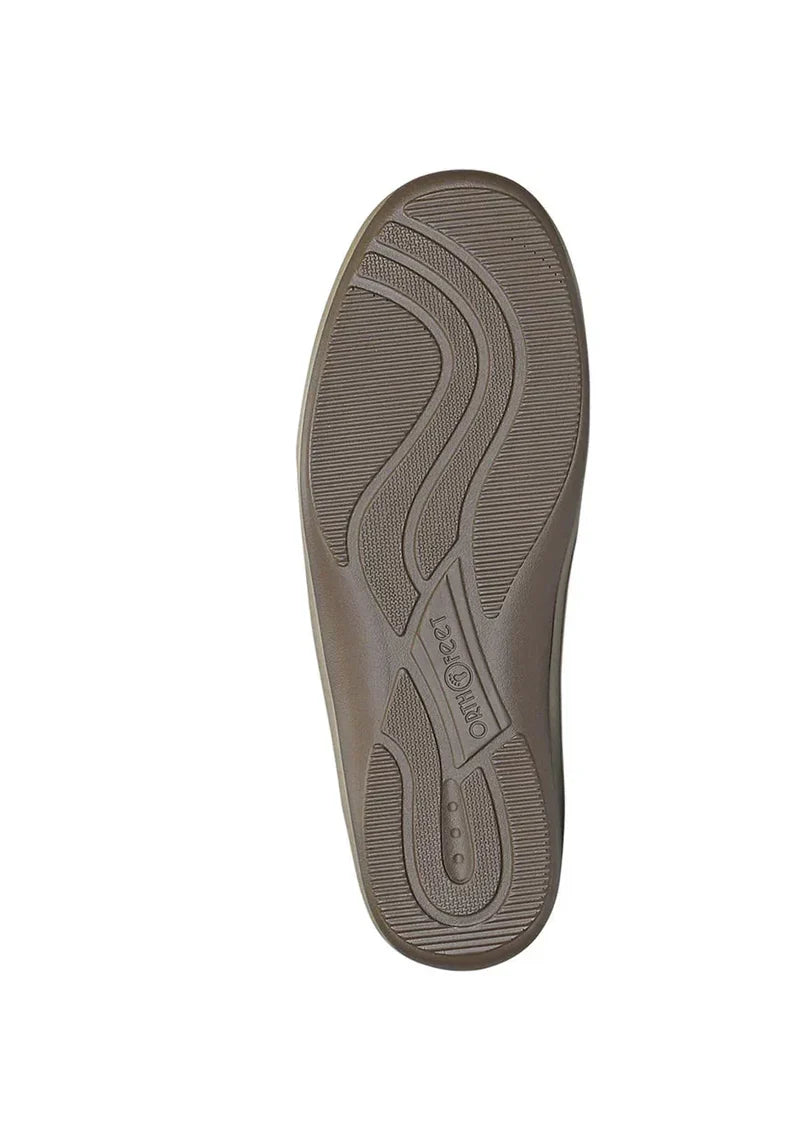 Women's Orthofeet Charlotte in Taupe. Sku: S735-D