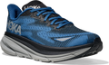 Quarter turn view Men's HOKA Footwear style name Clifton 9 GTX in color BGYN. Sku: 1141470F-BGYN