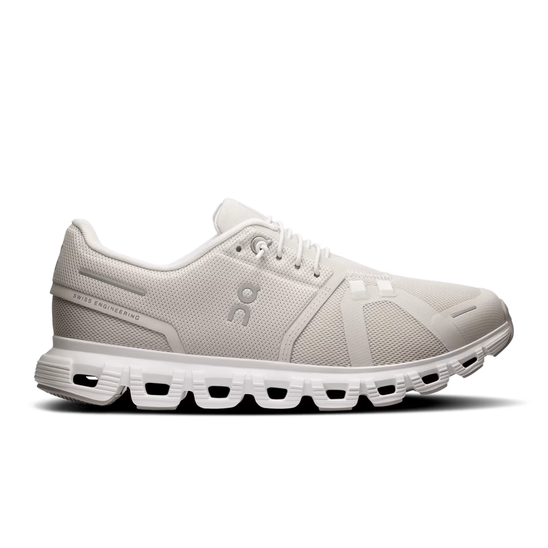 Women's On Running Cloud 6 in Pearl/ White. Sku: 3WF10060755