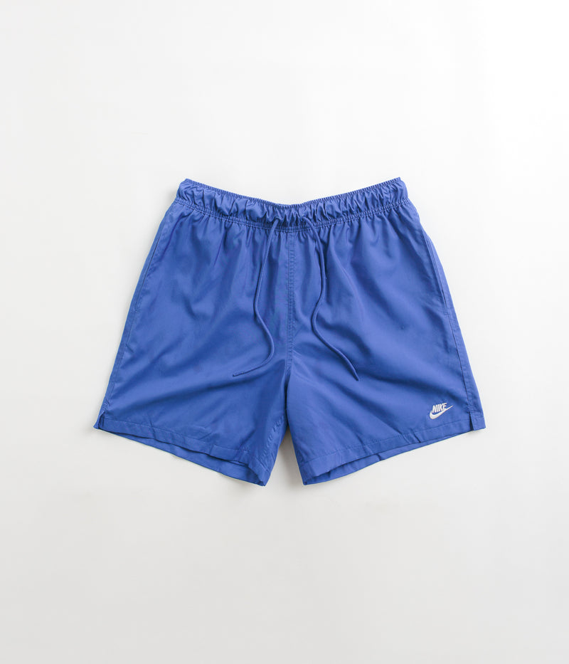 Nike Club Woven Flow Shorts in Game Royal and White