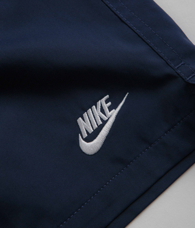Nike Club Woven Flow Shorts in Midnight Navy and White