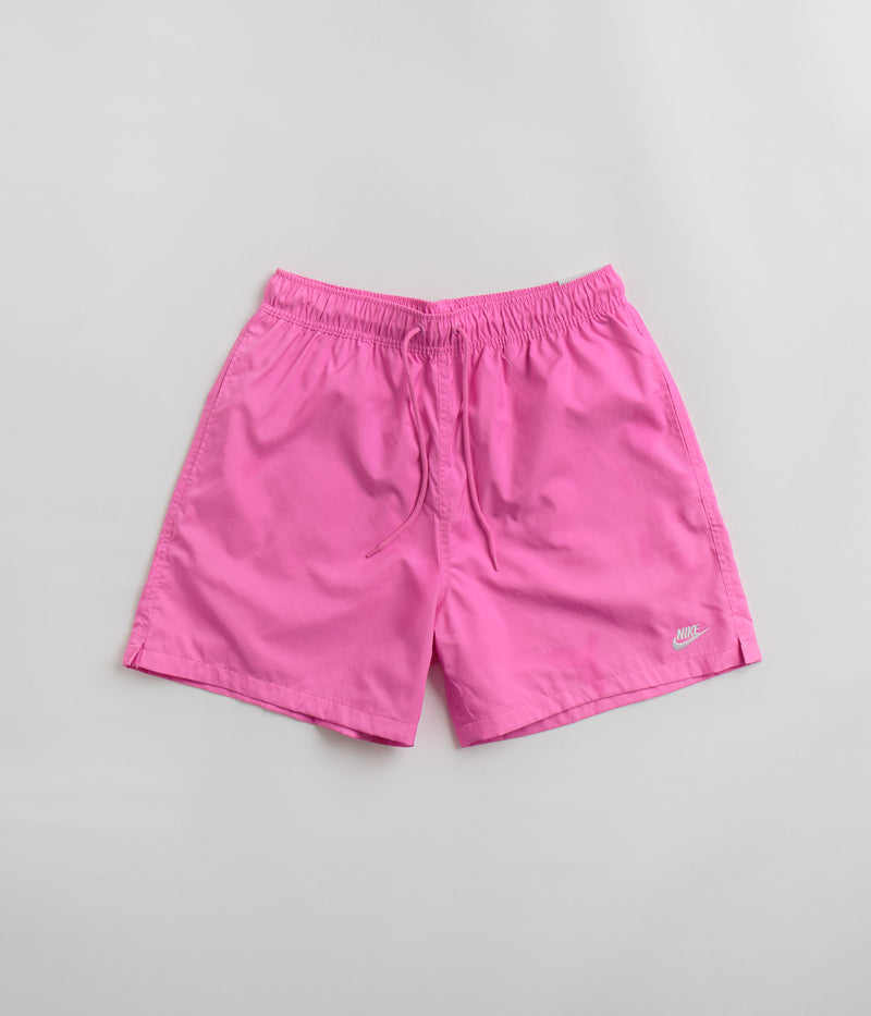 Nike Club Woven Flow Shorts in Playful Pink and White