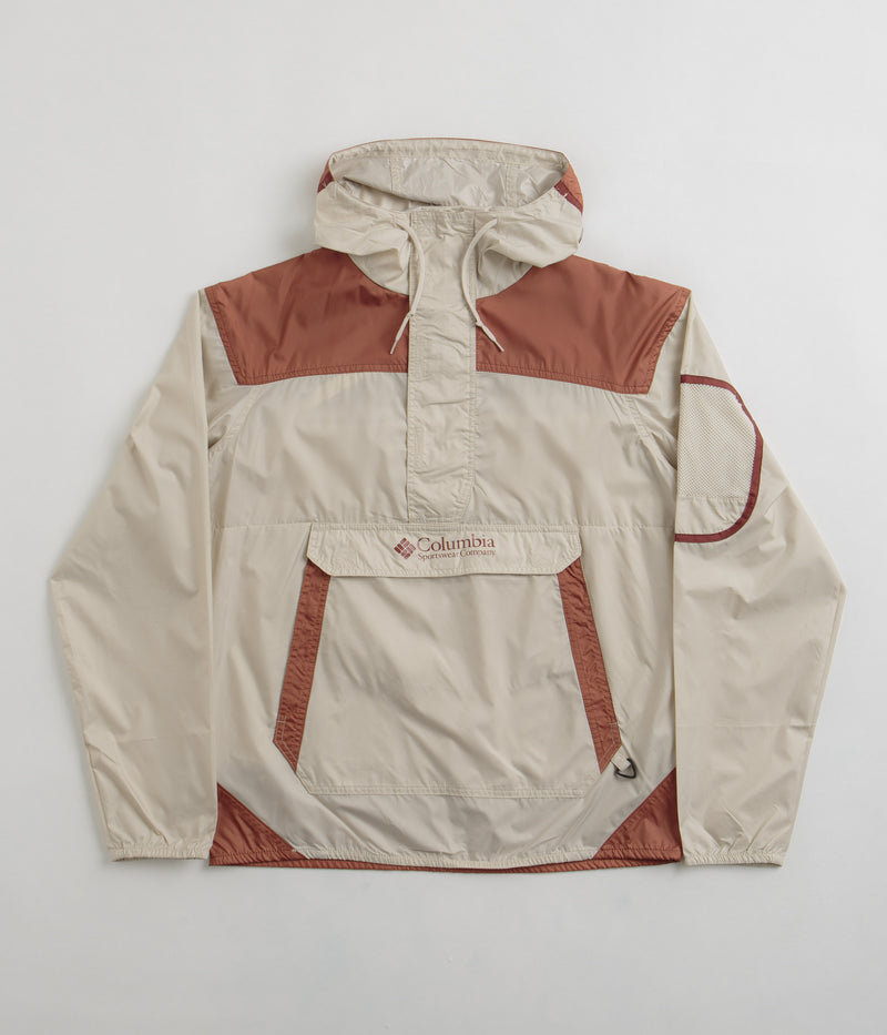 Columbia Challenger Windbreaker Jacket in Dark Stone and Auburn