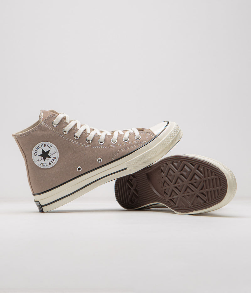 Converse Chuck 70 Hi Shoes in Vintage Cargo and Egret / Black