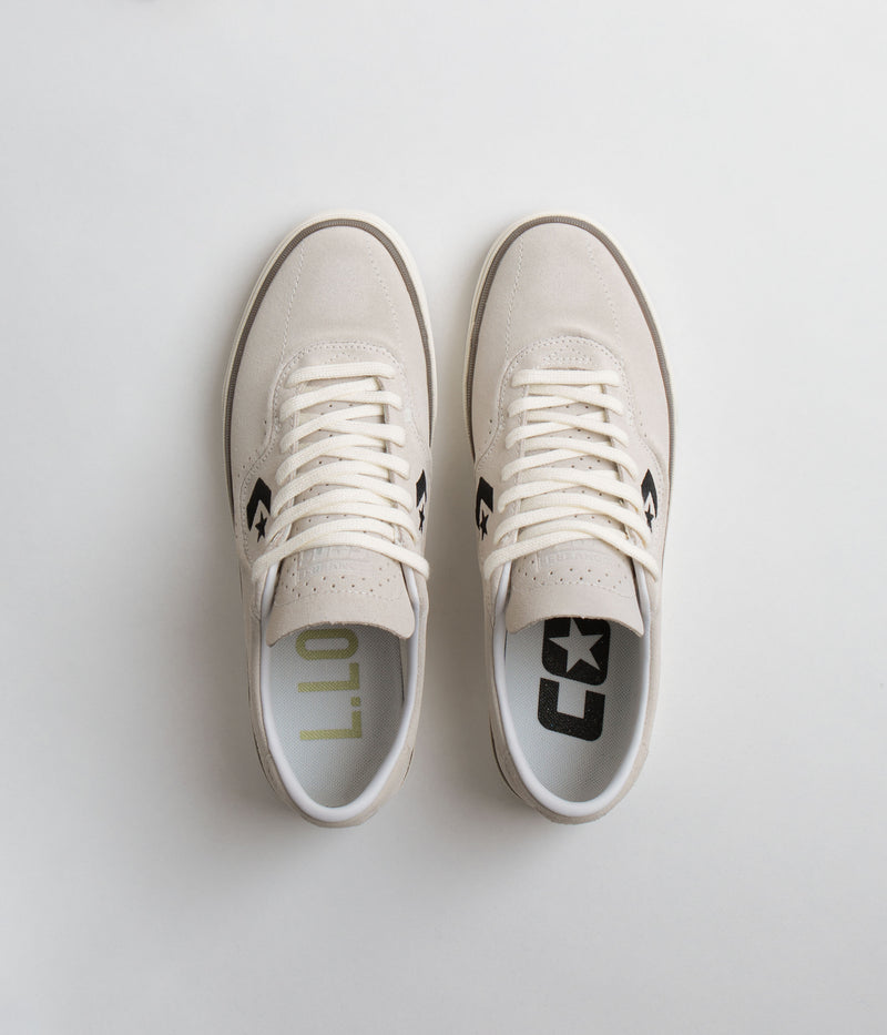 Converse Cons Louie Lopez Pro Ox Shoes in Egret and Black / Egret