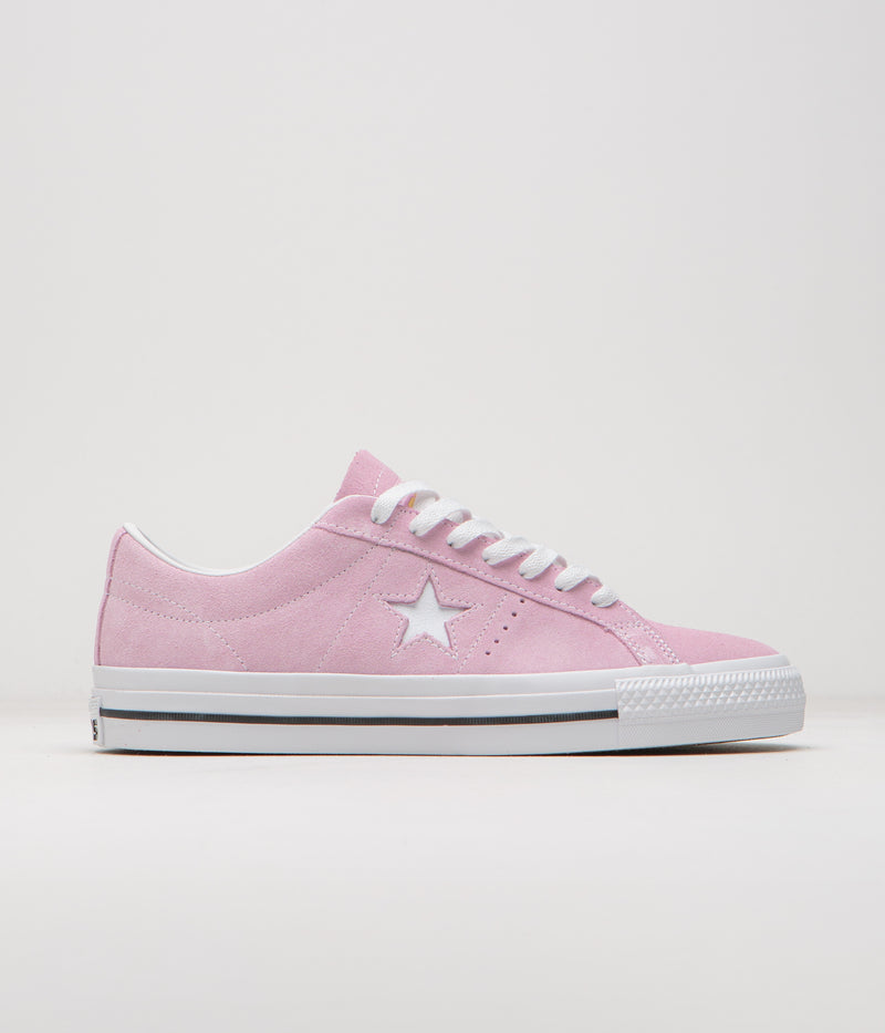 Converse Cons One Star Pro Ox Shoes in Stardust Lilac and White / Black
