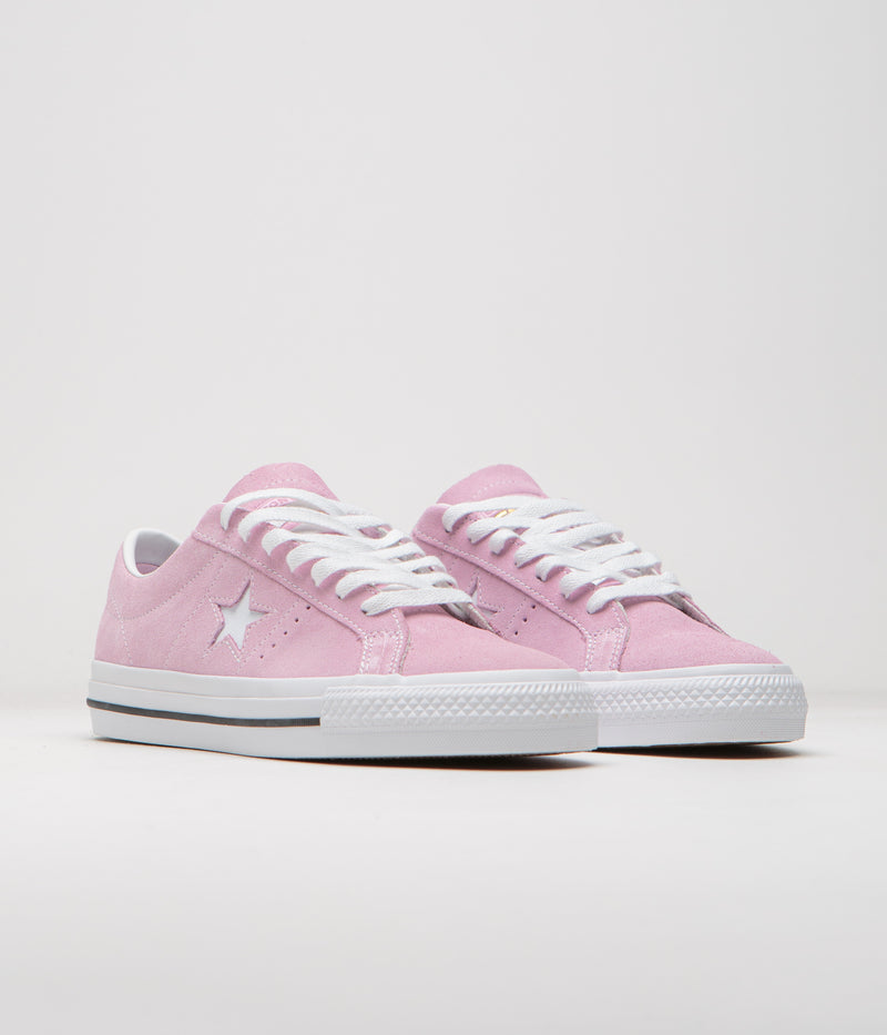 Converse Cons One Star Pro Ox Shoes in Stardust Lilac and White / Black