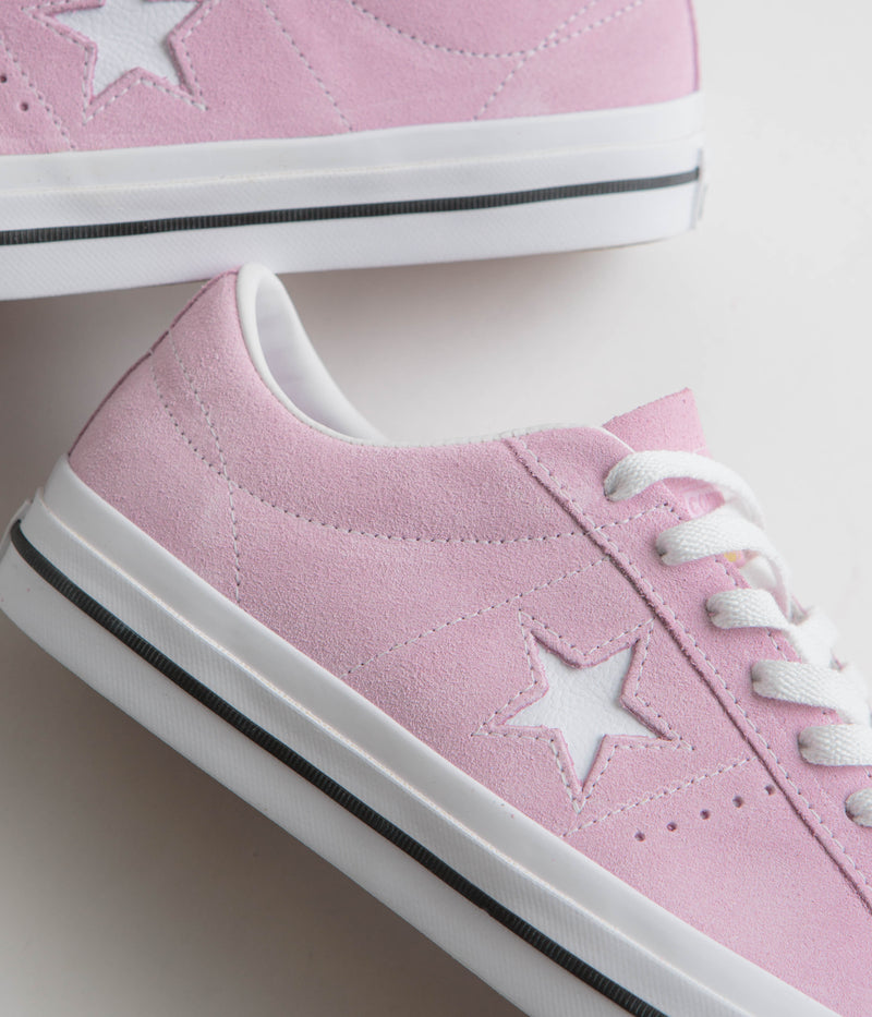 Converse Cons One Star Pro Ox Shoes in Stardust Lilac and White / Black