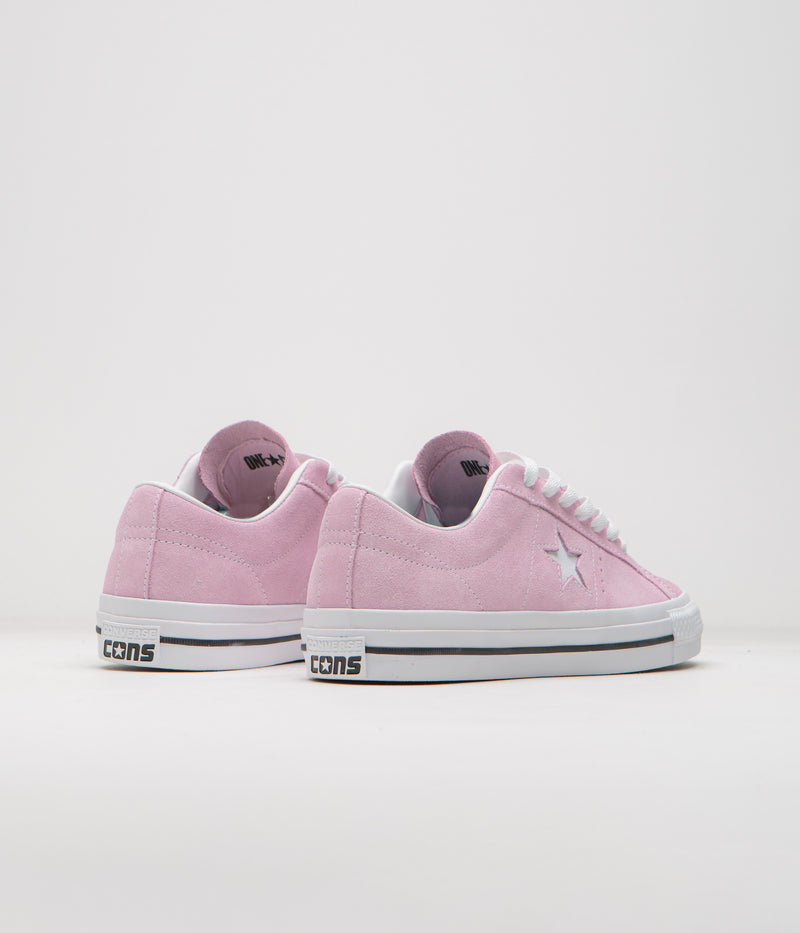 Converse Cons One Star Pro Ox Shoes in Stardust Lilac and White / Black