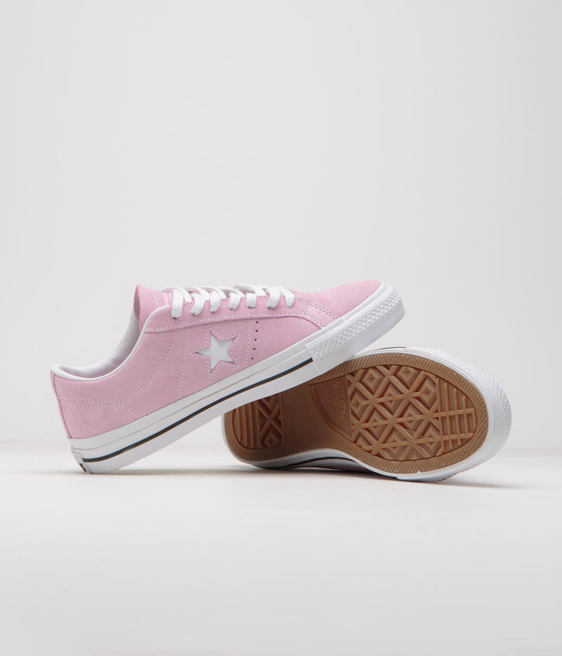 Converse Cons One Star Pro Ox Shoes in Stardust Lilac and White / Black