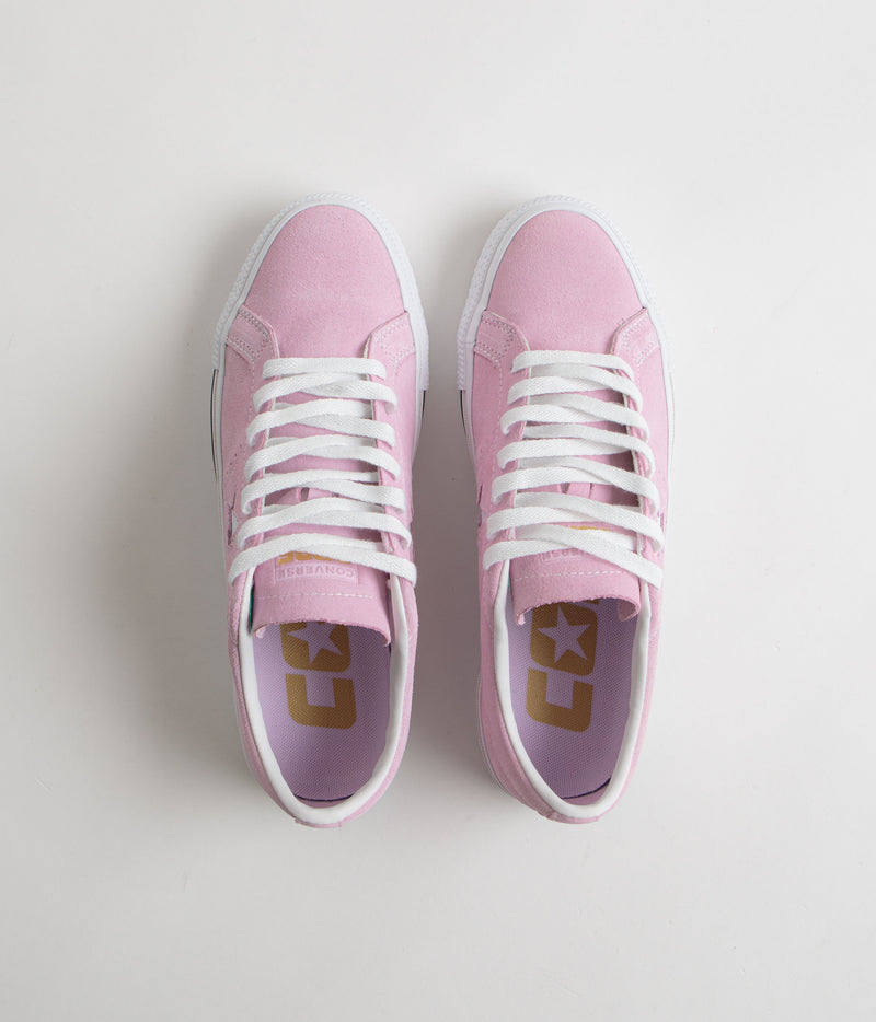 Converse Cons One Star Pro Ox Shoes in Stardust Lilac and White / Black