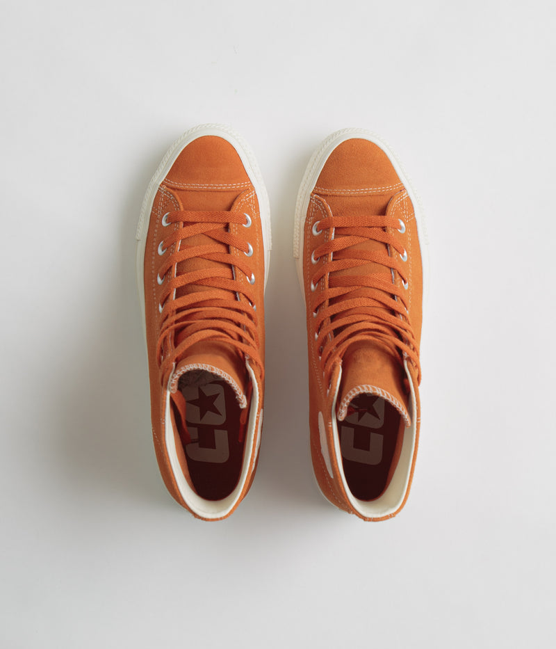 Converse CTAS Pro Hi Shoes in Campfire Orange and Egret