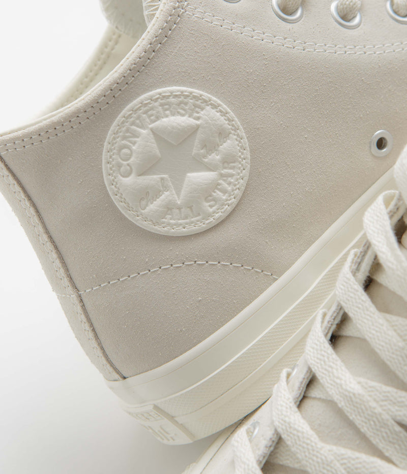 Converse CTAS Pro Mid Shoes in Egret and Egret / Egret