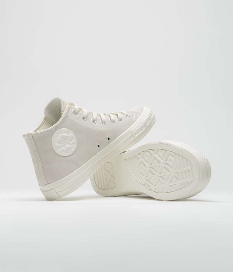 Converse CTAS Pro Mid Shoes in Egret and Egret / Egret