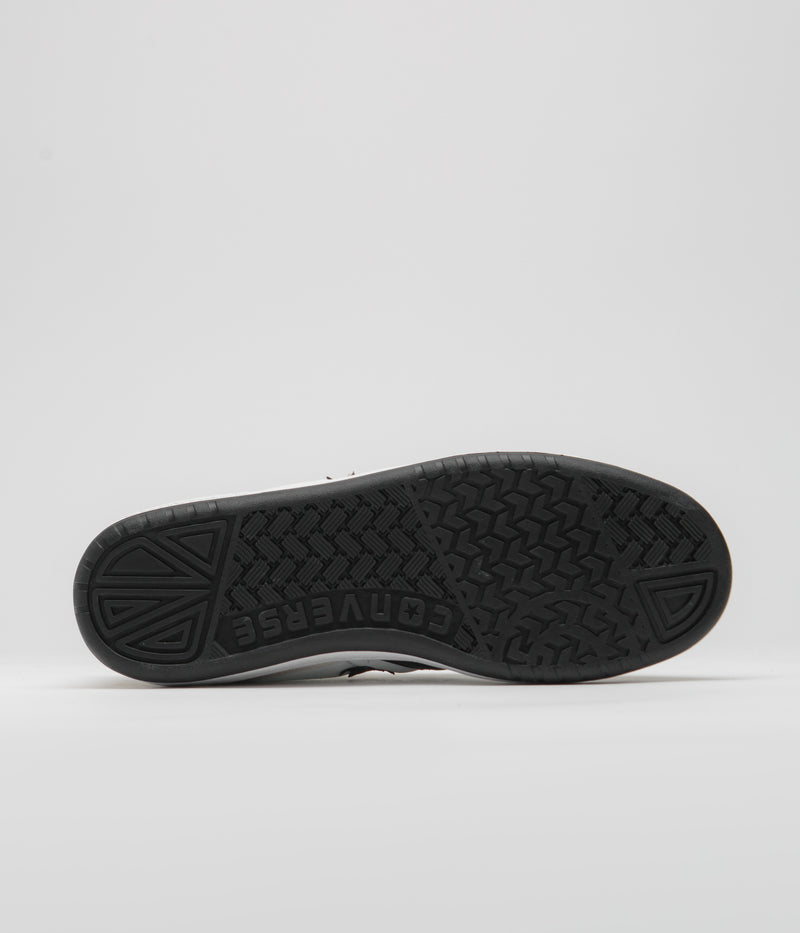Converse Fastbreak Pro Mid Shoes in White and Black / Egret