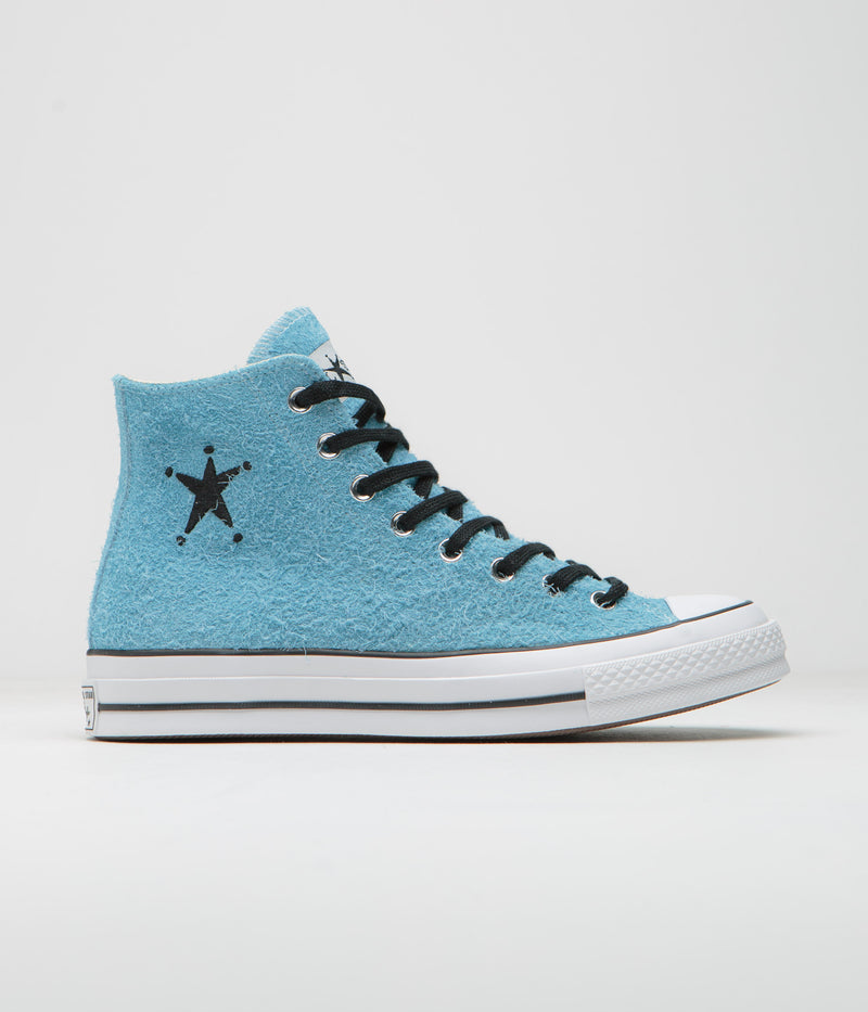 Converse x Stussy Chuck 70 Hi Shoes in Sky Blue