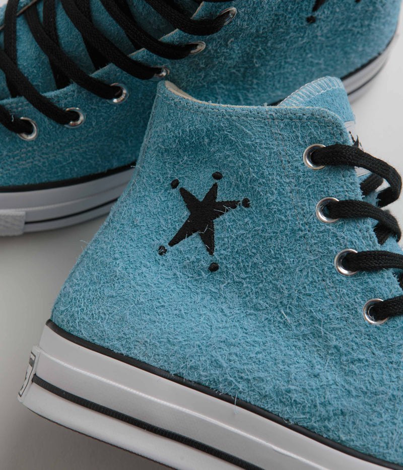 Converse x Stussy Chuck 70 Hi Shoes in Sky Blue