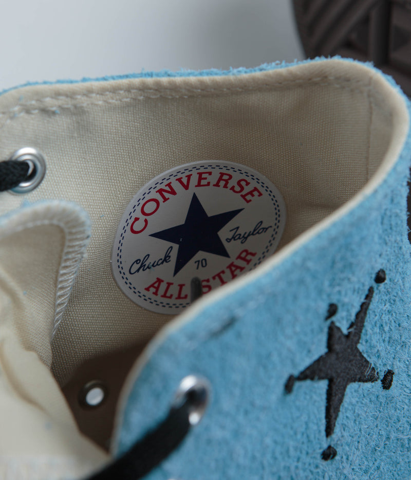 Converse x Stussy Chuck 70 Hi Shoes in Sky Blue