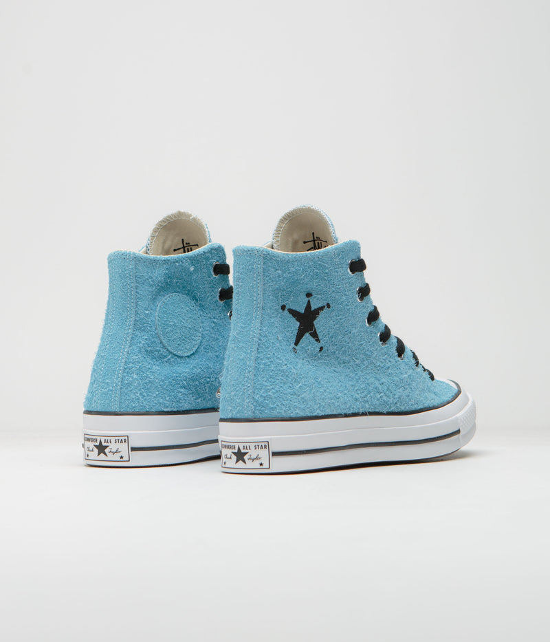 Converse x Stussy Chuck 70 Hi Shoes in Sky Blue