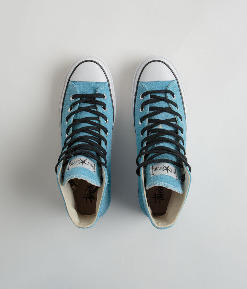 Converse x Stussy Chuck 70 Hi Shoes in Sky Blue