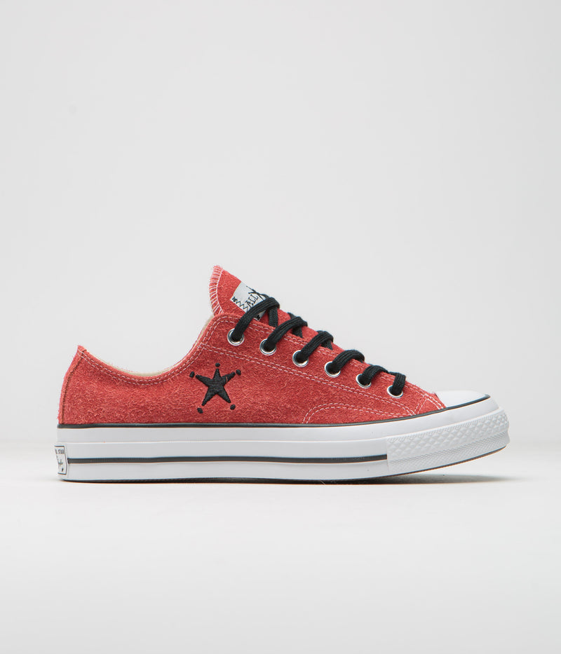 Converse x Stussy Chuck 70 Ox Shoes in Poppy Red