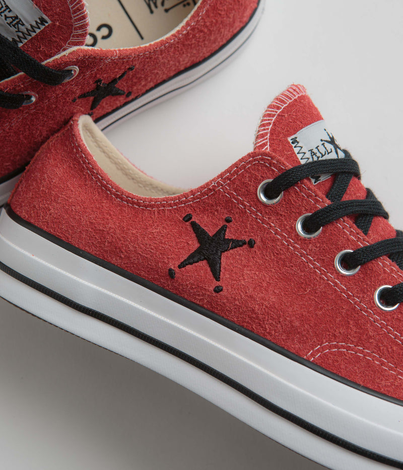 Converse x Stussy Chuck 70 Ox Shoes in Poppy Red
