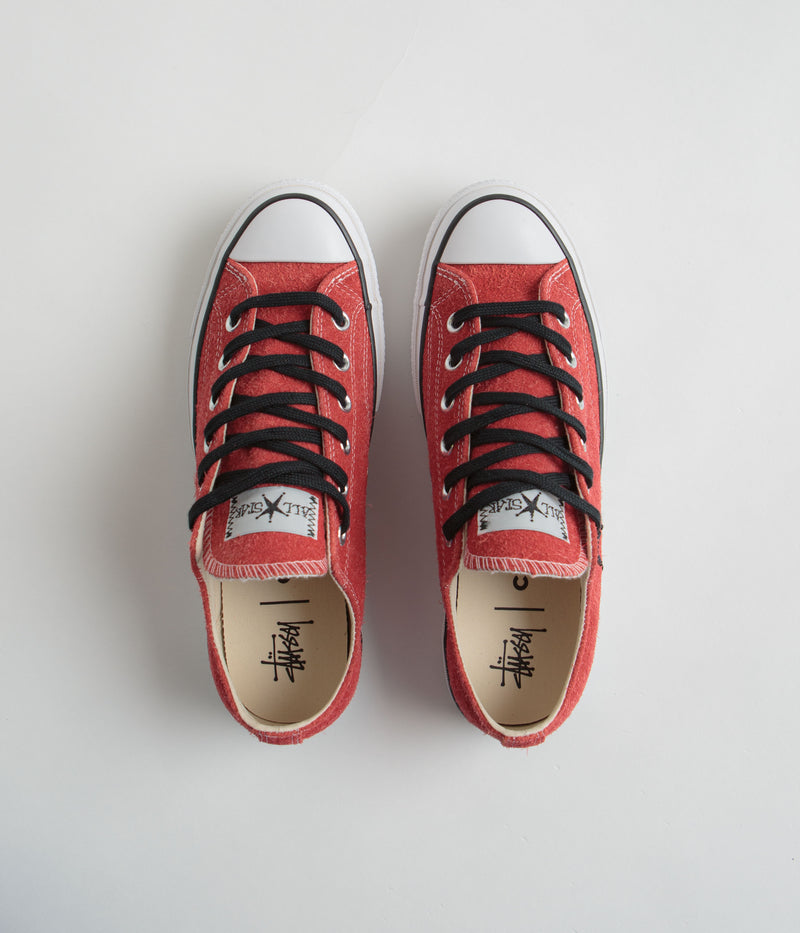 Converse x Stussy Chuck 70 Ox Shoes in Poppy Red