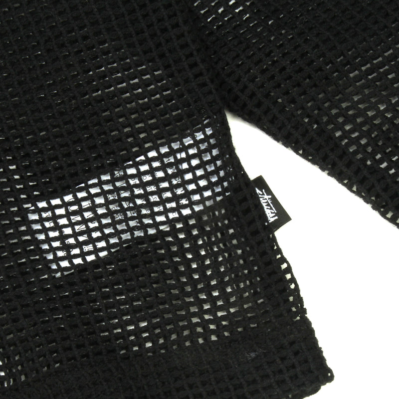 Cotton Mesh Zip L/S Shirt