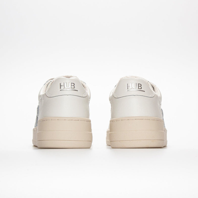 HUB Court | Off White/Dull Silver | Women
