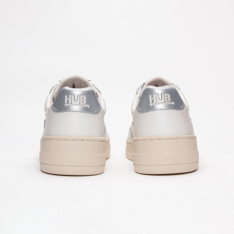 HUB Court | Off White/Light Bone/Silver | Women