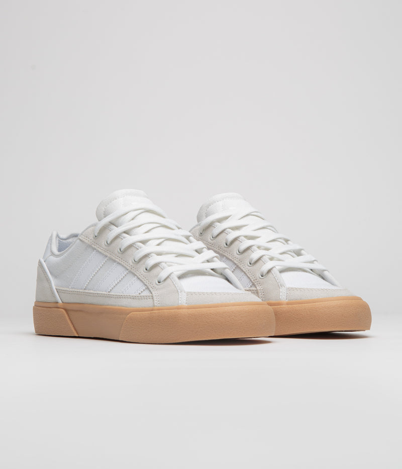 Adidas Court TNS Premiere Shoes in Crystal White and FWTR White / Gum 3