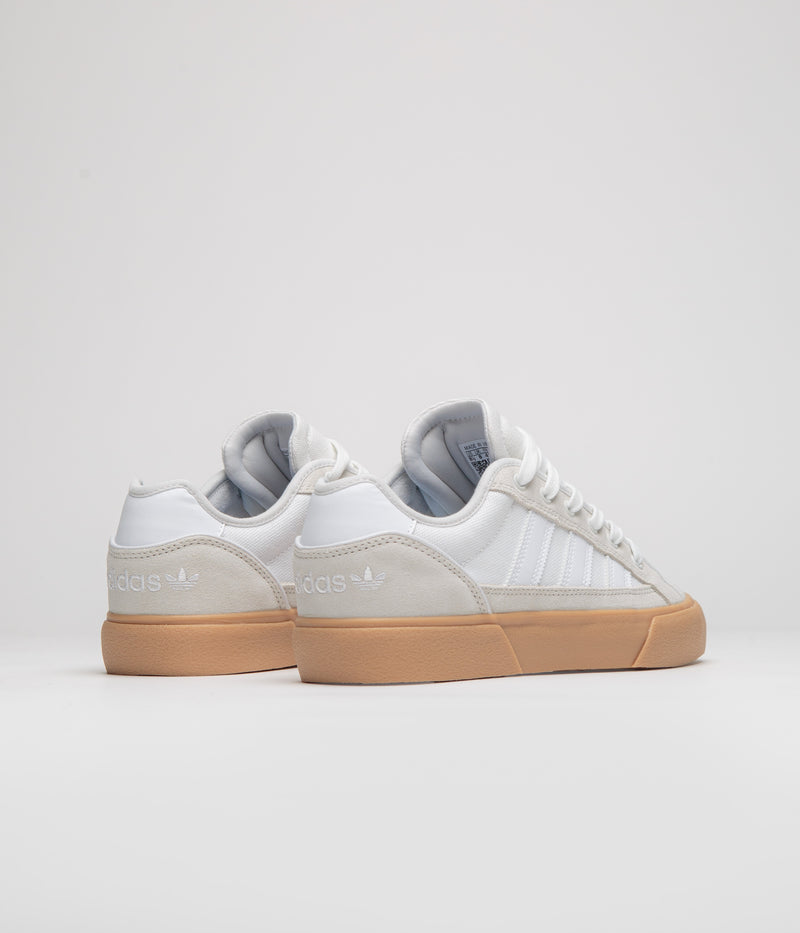 Adidas Court TNS Premiere Shoes in Crystal White and FWTR White / Gum 3