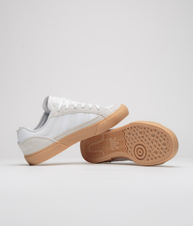 Adidas Court TNS Premiere Shoes in Crystal White and FWTR White / Gum 3