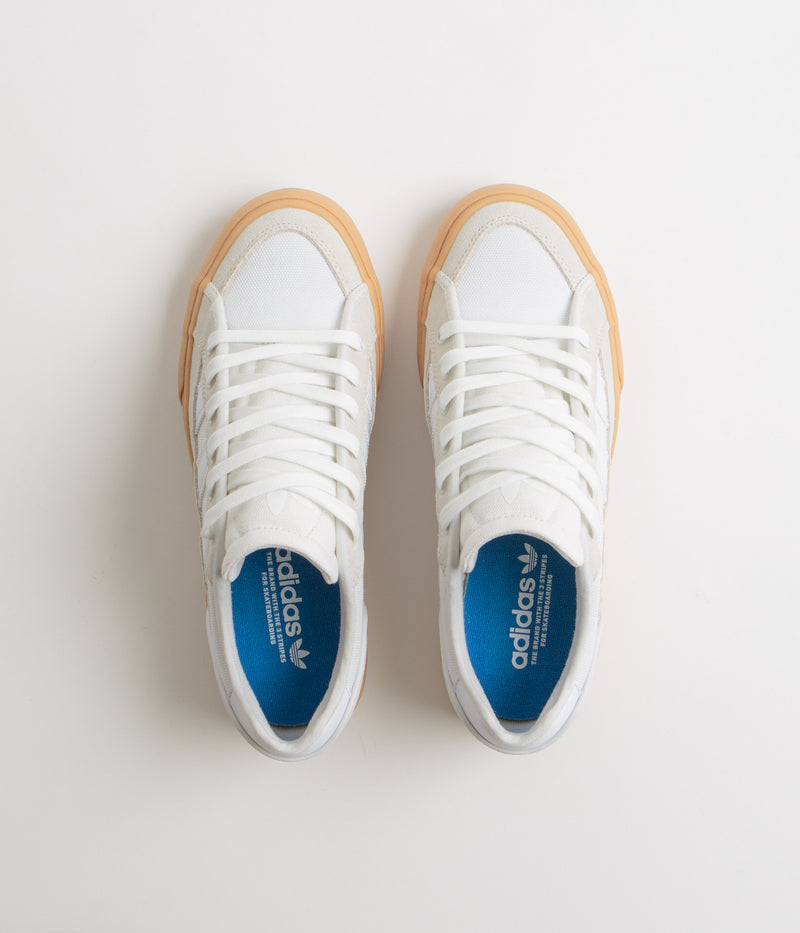 Adidas Court TNS Premiere Shoes in Crystal White and FWTR White / Gum 3