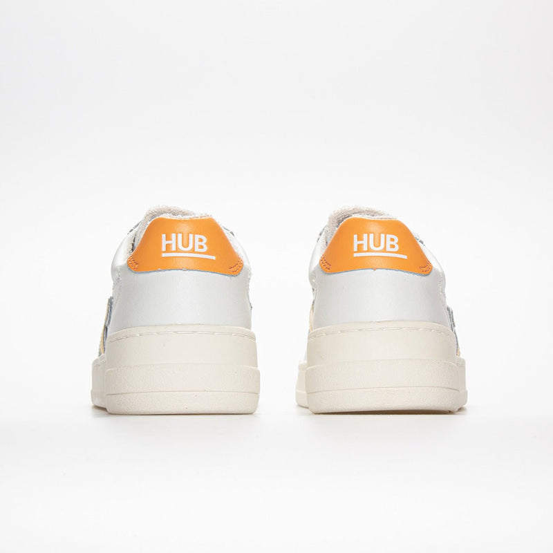 HUB Court | White/Sun Yellow/Papaya | Women