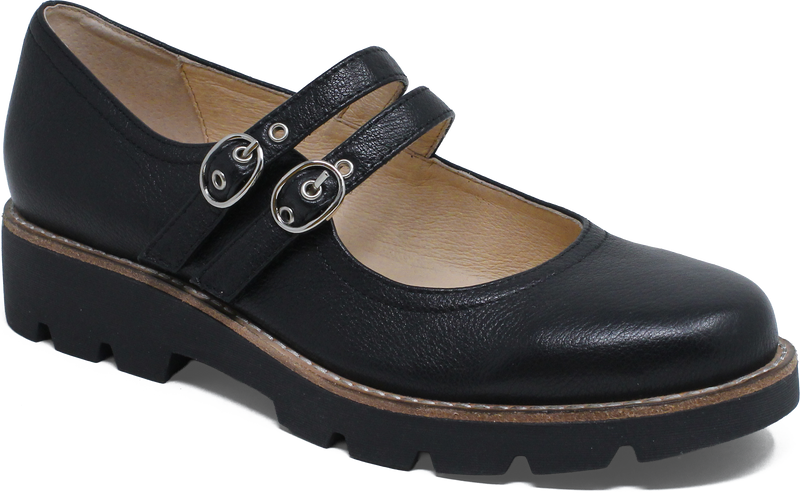 Women's Django & Juliette Dabbie in Black-Black Sole Leather. Sku: DJ20759B75LE