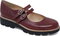 Women's Django & Juliette Dabbie in Claret-Black Sole Leather. Sku: DJ20759R4YLE