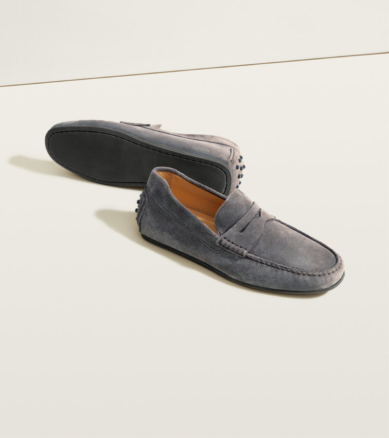 Ash Gray Suede